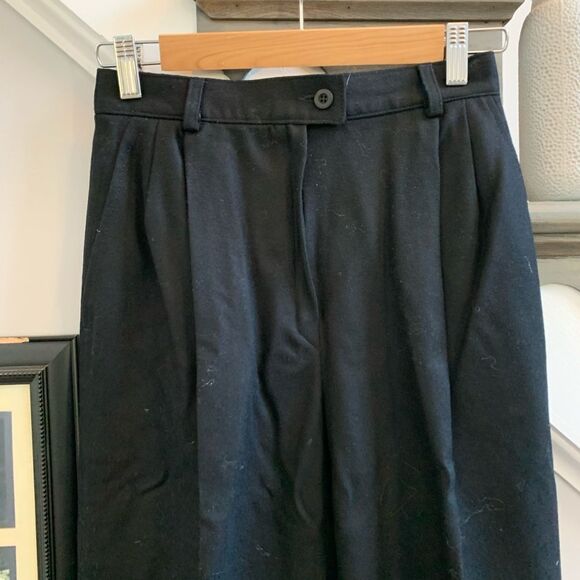 Pendleton Vintage Black Wool Pleated Front Pants sz 8 NWT - Picture 2 of 5